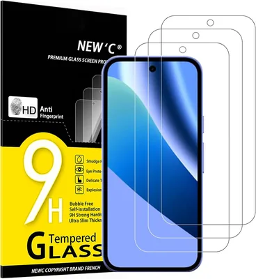 Proteggi Schermo in Vetro Temperato 'C' x 3 per Google Pixel 10a, Anti-Graffio e Anti-Impronte Digitali, 9H di Resistenza