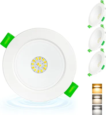 Aulaiyi LED Spot encastré Extra Plat 230 V, 5 W 650 LM, Blanc Chaud Neutre - Diamètre d'encastrement 68-80 mm