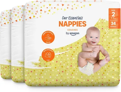 Our Essentials Nappies Size 2 (3-6kg) - 9% Off