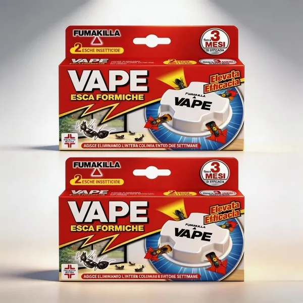 Vape Antiant Insecticide - 2 Packs of 2 Baits for Use in Indoor and Outdoor Spaces (Total 4 Baits)