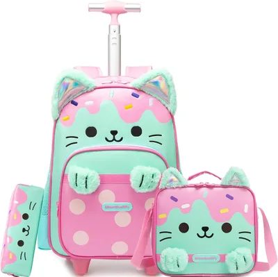 Mochila con ruedas para niñas y niños, mochila con ruedas para la escuela Best Deal