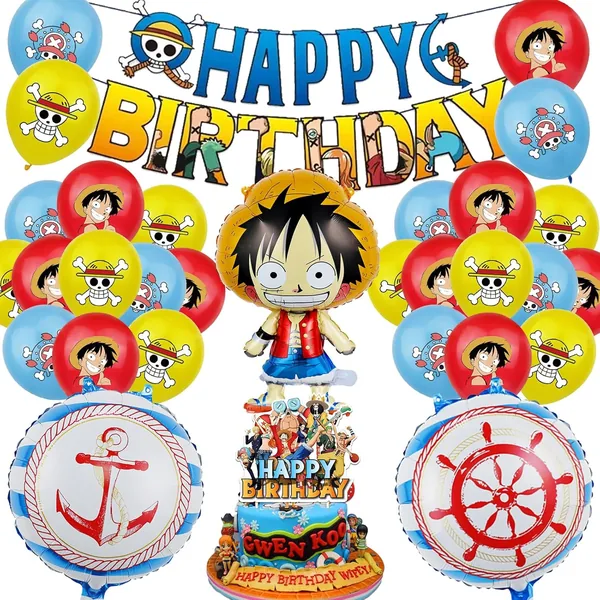 20 Pezzi Compleanno One Piec Ragazzi