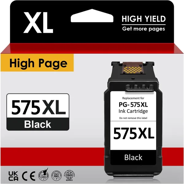 PIXELMY Ink Cartridge 575 XL Replacement for Original Canon 575 XL Ink Cartridge, High Yeild PG 575XL Black Ink Cartridges for Canon Pixma TR4750i TR4751i TR4755i TR4756i TS3550i T