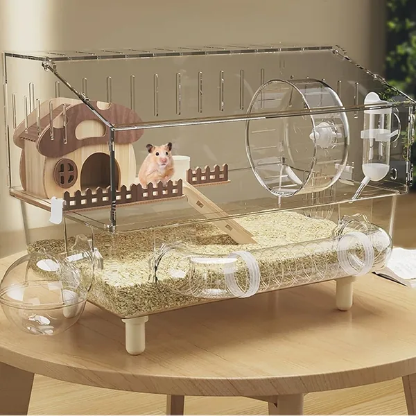 YOUWE7 9 in 1 Acrylic Hamster Cage