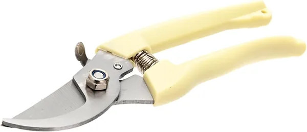 Lawazim Pruning Shears - White - Garden Pruners Plant Cutting Scissors with Precision Blade, Soft Grip Handle, and Safety Lock - Plant Clippers for Tree Branches and Flowers