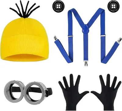 Tsathoggua Costume Kit - Yellow Hat & Glasses