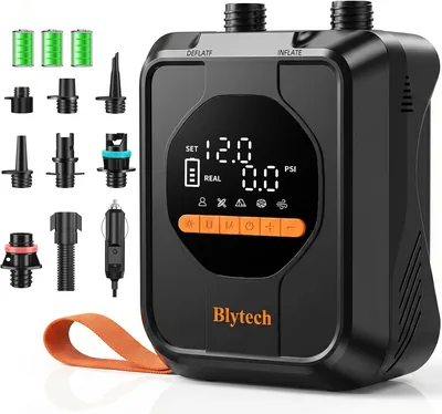 Blytech SUP Pump Batterie, 20 PSI Elektro-Luftpumpe für Paddleboard mit 13500 mAh Akku, Schnell
