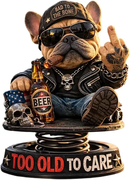 Too Old To Care Dashboard Bobblehead