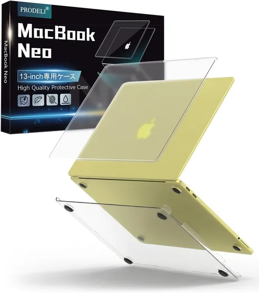 MacBook Neo 13インチ用 マットテクスチャ 超薄型カバー（2026, A18 Pro） - 10%オフ