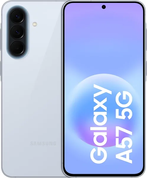 Samsung Galaxy A57 5G Android Smartphone, 256GB Storage, 8GB RAM, Awesome Icyblue