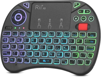 Rii X8 Mini Keyboard - 2.4GHz & Bluetooth, RGB Backlit, Rechargeable - Best Deal