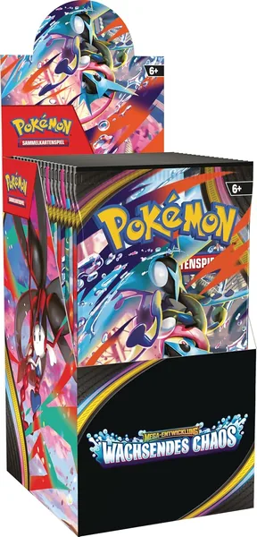 Pokémon-Sammelkartenspiel: Boosterpack-Display Mega-Entwicklung - Wachsendes Chaos (enth lt 18 Boosterpacks)