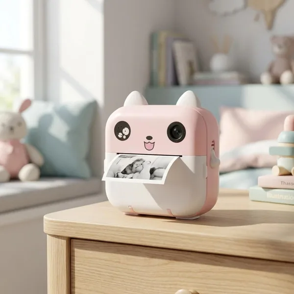 Câmera Infantil Digital Instantânea Full HD com Impressão Térmica - Zoom 5x - Economize 15%