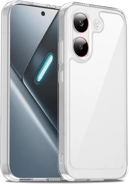 Custodia Xiaomi Poco X8 Pro 5G, Resistente agli Urti Militare Slim, Antiscarrichi, Resistente al Ingiallimento, Custodia Rigida in PC, Scratch-Proof, Giallo