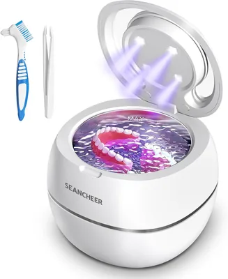 Czyszczarka ultradźwiękowa SEANCHEER | 48kHz | 180ML | Urządzenie z lampą UV