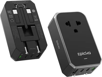 Epicka Adapter podróżny Air 65 W, czarny