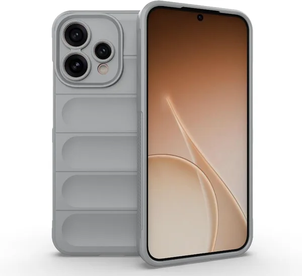 كفاءة حماية كاس الهاتف TPU + سيليكون UNBLACK فصيح صاف للكاس الهاتف compatible مع Oppo Reno 15 5G (أحمر)
