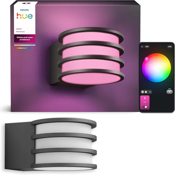 Philips Hue Lucca Zigbee LED Outdoor Wall Light