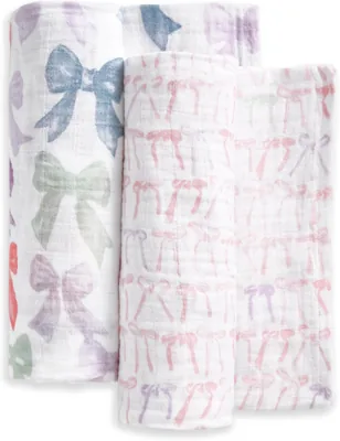 Aden + Anais Organic Swaddle Wraps, Set of 2, Newborn, Best Deal