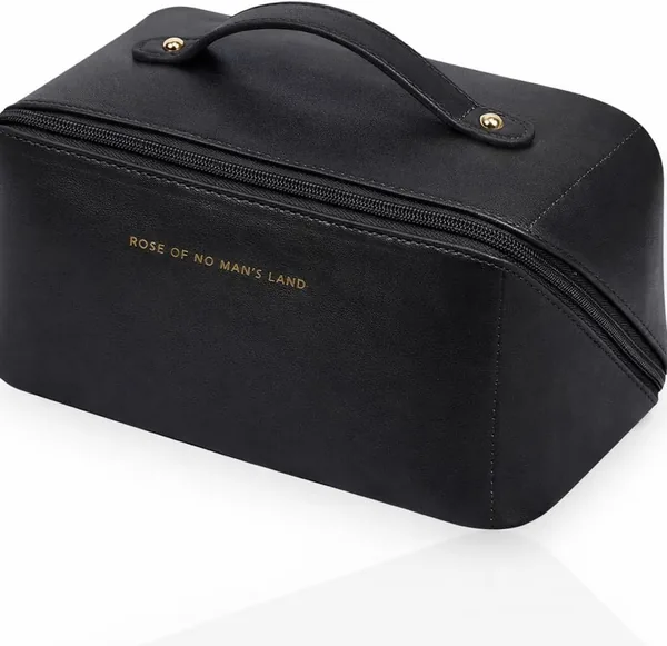 Bolsa Necessaire Feminina Lene Organizador Maquiagem Viagem Impermevel Bolsa Cosm tica Dupla Camada Couro Sint tico Grande Capacidade Porta Cosm ticos Joias Acess rios Blogueira