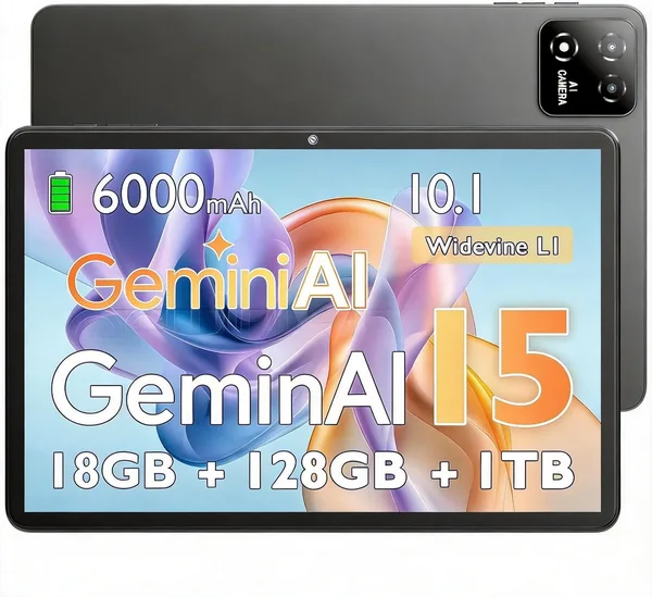UBDXBD Tablet 10 Pulgadas Android 15 con Funda