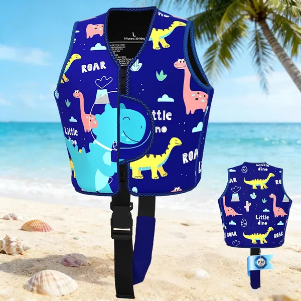 Gilets de sauvetage PAZEAU pour enfants 2-6 ans, costume de bain certifié TÜV, durable et confortable, ajustable pour la sécurité