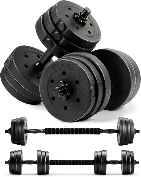 Kayman Dumbbell Barbell Set 12kg/20kg - Best Deal
