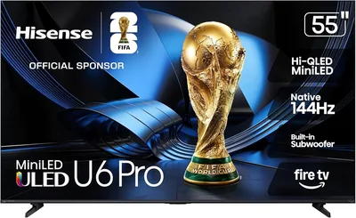Hisense 55U6 Pro Mini-LED 4K Smart TV - 23% Off