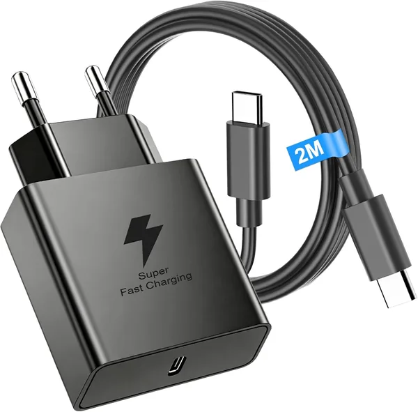 45W oplader met USB-C-sneloplaadkabel voor Samsung Galaxy S26 en andere modellen - Best Deal