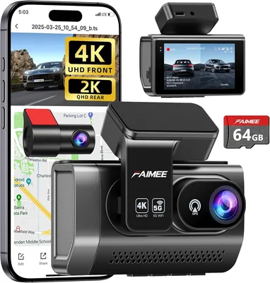 Dash Cam Front & Rear 54% Off