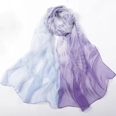 Fashion Scarf for Women - Lightweight Floral Chiffon Shawl