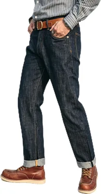 Red Tornado Slim Straight Jeans 14oz Raw Selvedge Denim