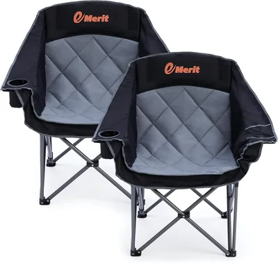 EMERIT Oversized Padded Camping Chairs Best Deal
