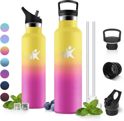 JAPORIA 750ml Stainless Steel Thermal Water Bottle, Insulated Water Bottle, Water Bottle with Straw,