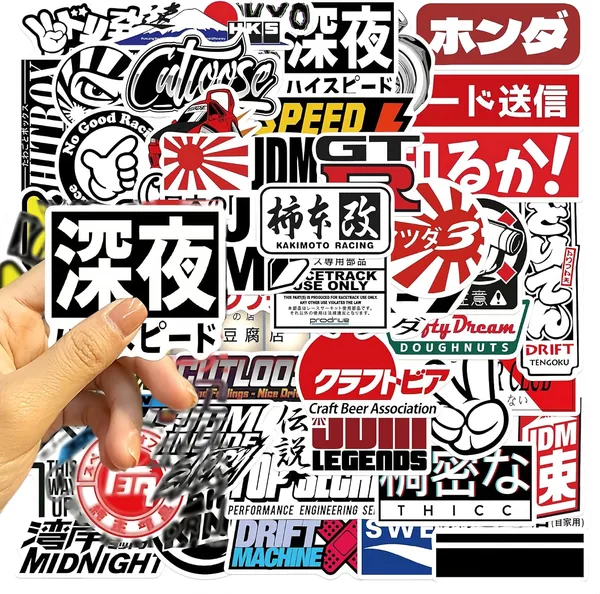 50 Pcs Japan Travel Stickers, Aesthetic Japanese Traditional Culture Vinyl Waterproof Decals for Laptop, Water Bottle, Scrapbook $9.99
