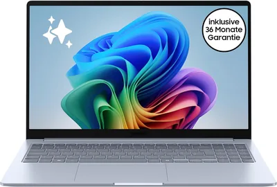 Samsung Galaxy Book4 Edge AI Laptop, 15.6 Zoll Display, 16GB RAM, Snapdragon X Plus Prozessor, Notebook 512GB Speicher, Copilot