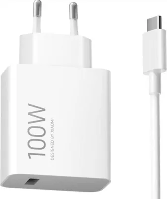 Chargeur rapide Xiaomi 100W avec câble USB-A | Compatible iPhone 15/16/17, Android, Tablettes et USB-C