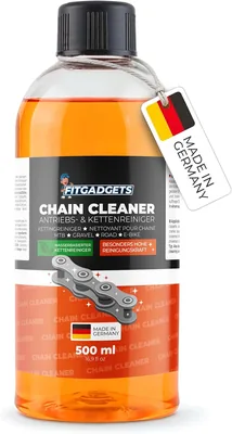 Fitgadgets Fahrradkettenreiniger 500 ml (Refillflasche) - Ketten- und Antriebreiniger mit Zitrusduft für E-Bike, MTB, Gravel
