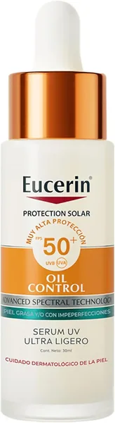 Protector Solar Oil Control Serum Ultra Light F50 30ml - 29% de descuento