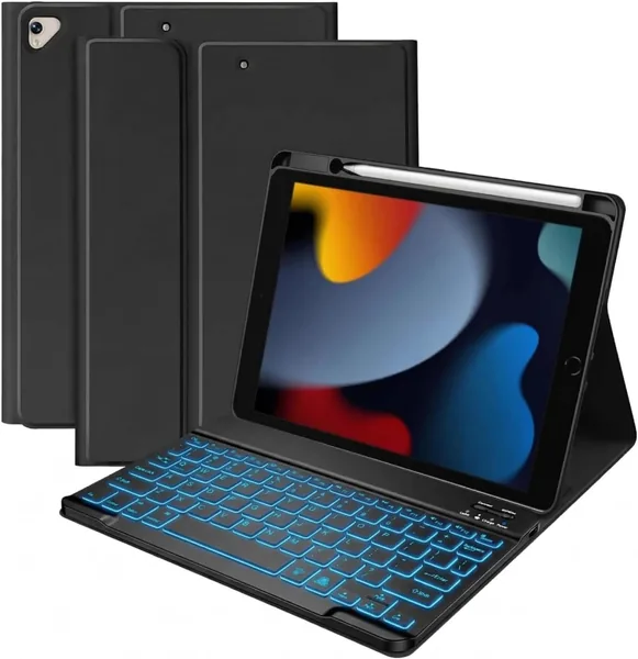 iXTRA Keyboard Case for iPad 9/8/7 - Magnetic Detachable, 7 Colors - Best Deal