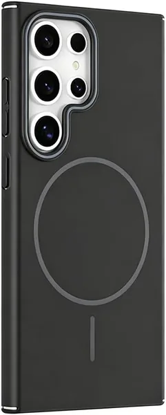 Becaq Ultra Slim Case for Samsung Galaxy S23 Ultra [Built-in Strong Magnet] Lightweight Hard PC Shockproof Protective Phone Cover for Galaxy S23 Ultra (Black, S23 Ultra)