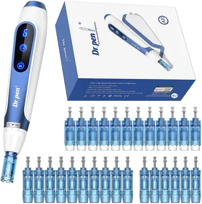 Dr. Pen A11 Wireless Skin Care Pen Set - 28 Tips, LED Display, Ergonomic Design - Best Deal