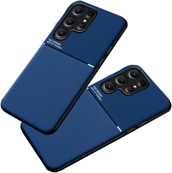 BECAQ Ultra Slim Case for Samsung Galaxy S25 Ultra [Non-Slip Textured] Lightweight Hard PC Shockproof Protective Phone Cover for Galaxy S25 Ultra (Blue, S25 Ultra)