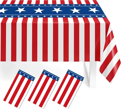 Childom 4th of July Tablecloth 3 Pack - Best Deal
