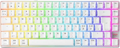 CHERRY XTRFY K33 Compact Wireless, kabellös mechanisk spelaanpassat tastatur, 75% format, multi-enhetsanvändning, RGB-blicht