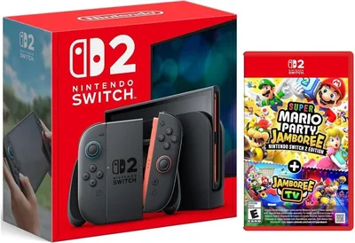Nintendo Switch 2 256GB Bundle Internacional - Juego Físico de Mario Party Jamboree (30% Off)