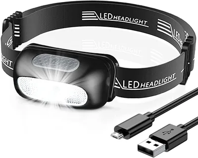 CIRYCASE Head Torch Rechargeable LED Headlamp