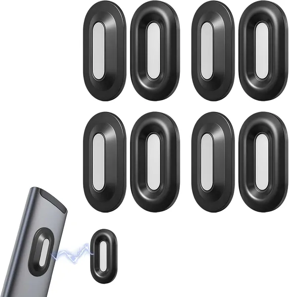 Flintronic Magnetyczny uchwyt na pilot zdalnego sterowania, 4 sztuki, samoprzylepne, podwójne magnesy, bez wiercenia, silikon - Best Deal