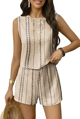 GUNEST 2 Piece Sets Women Summer Short Sets Best Deal