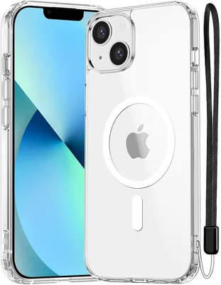 Étui magnétique C pour iPhone 14/13 - Résistant aux chocs avec lanyard - Meilleures affaires